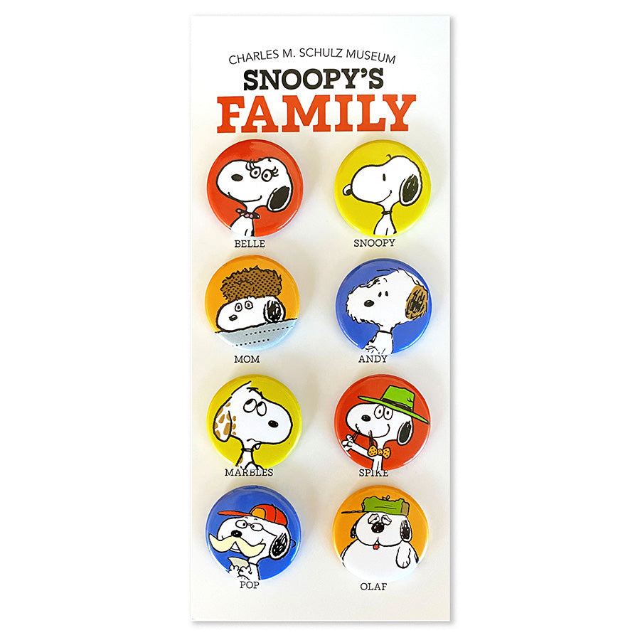 Snoopy's Family Pin Set – CHARLES M. SCHULZ MUSEUM STORE