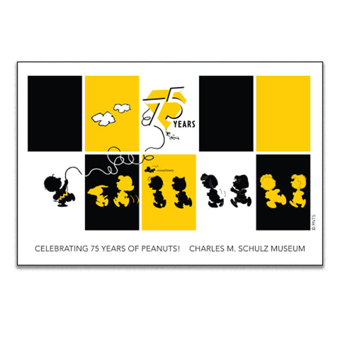75 Years of Peanuts Postcard