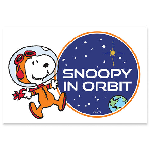 Snoopy in Orbit Postcard