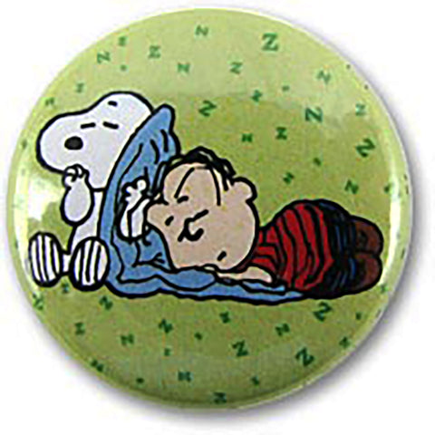 Linus and Snoopy Button