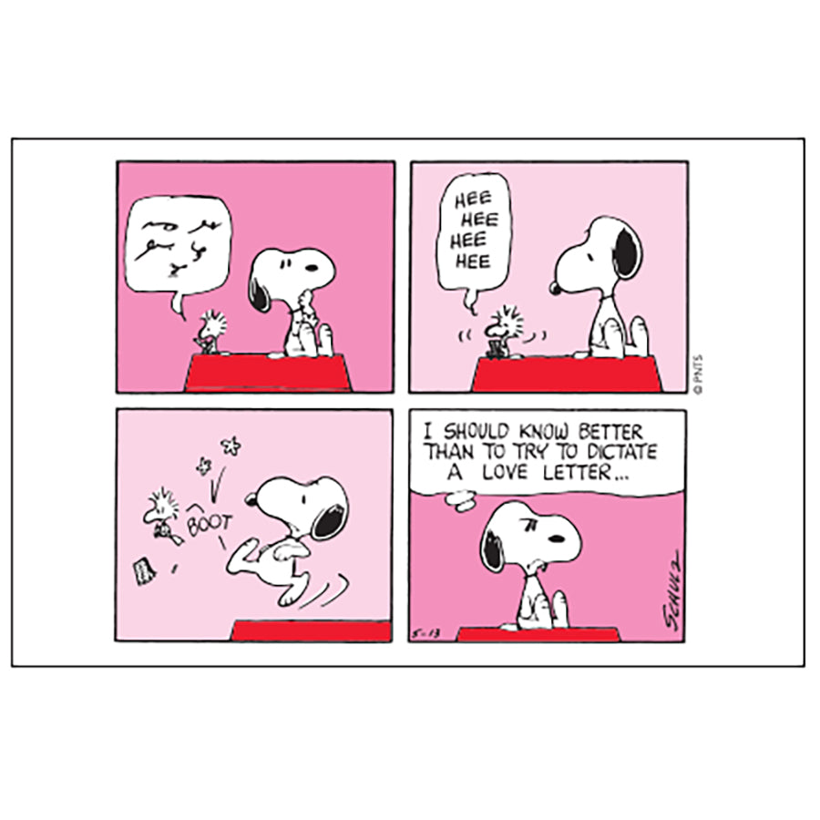 Love Letter Postcard CHARLES M. SCHULZ MUSEUM STORE